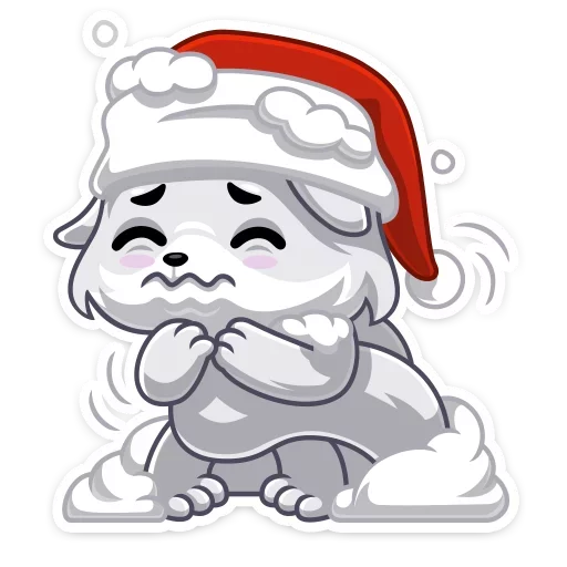 😣 Стикер «Arcty the polar fox Аркти из вк» для Telegram