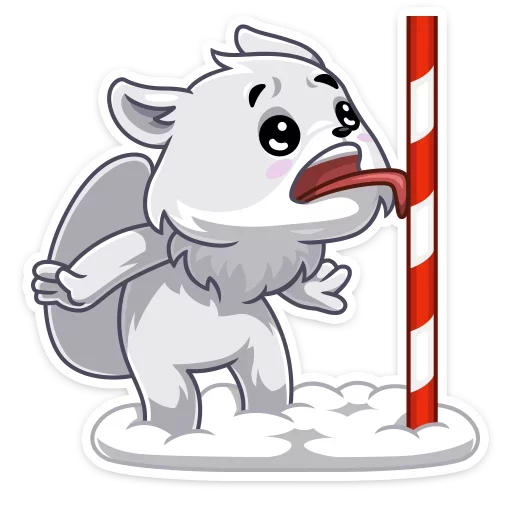 💈 Стикер «Arcty the polar fox Аркти из вк» для Telegram