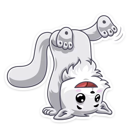 👻 Стикер «Arcty the polar fox Аркти из вк» для Telegram