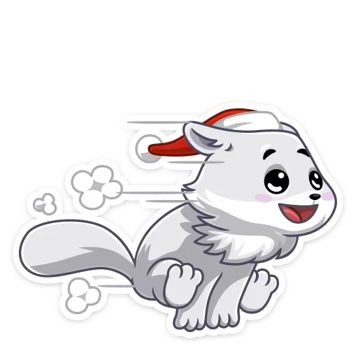 🏃 Стикер «Arcty the polar fox Аркти из вк» для Telegram