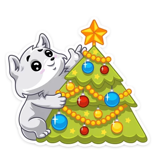 🎄 Стикер «Arcty the polar fox Аркти из вк» для Telegram