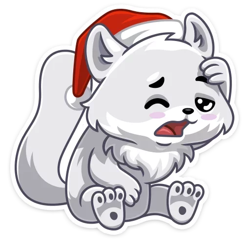 😞 Стикер «Arcty the polar fox Аркти из вк» для Telegram