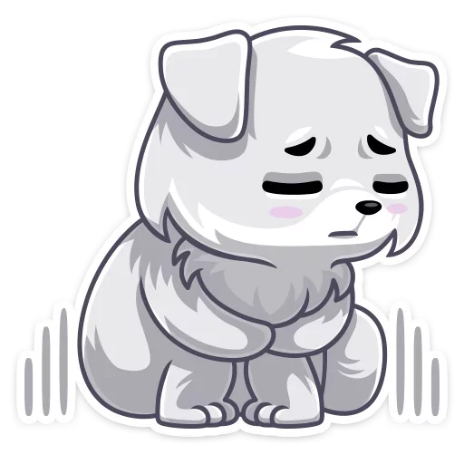 😟 Стикер «Arcty the polar fox Аркти из вк» для Telegram