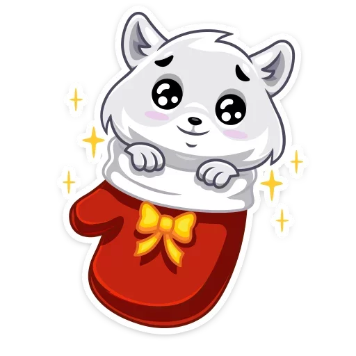 🎁 Стикер «Arcty the polar fox Аркти из вк» для Telegram