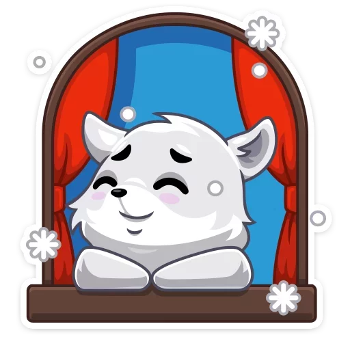 ☺️ Стикер «Arcty the polar fox Аркти из вк» для Telegram