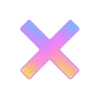 🤩 Эмодзи «Фундамент градиент сирень шрифт» для Telegram