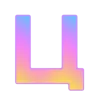 🤩 Эмодзи «Фундамент градиент сирень шрифт» для Telegram