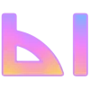 🤩 Эмодзи «Фундамент градиент сирень шрифт» для Telegram