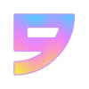 🤩 Эмодзи «Фундамент градиент сирень шрифт» для Telegram
