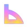 🤩 Эмодзи «Фундамент градиент сирень шрифт» для Telegram