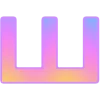🤩 Эмодзи «Фундамент градиент сирень шрифт» для Telegram