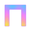 🤩 Эмодзи «Фундамент градиент сирень шрифт» для Telegram