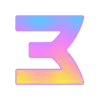 🤩 Эмодзи «Фундамент градиент сирень шрифт» для Telegram