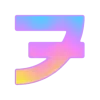 🤩 Эмодзи «Фундамент градиент сирень шрифт» для Telegram