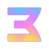 🤩 Эмодзи «Фундамент градиент сирень шрифт» для Telegram