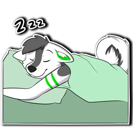 😚 Стикер «Are you sleep well» для Telegram