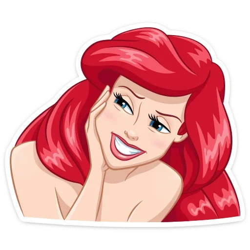 😬 Стикер «Ариэль» для Telegram