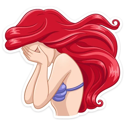😢 Стикер «Ариэль» для Telegram