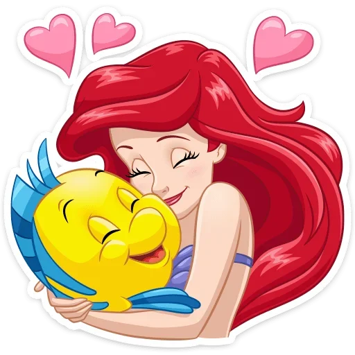 Стикерпак Ариэль для Telegram
