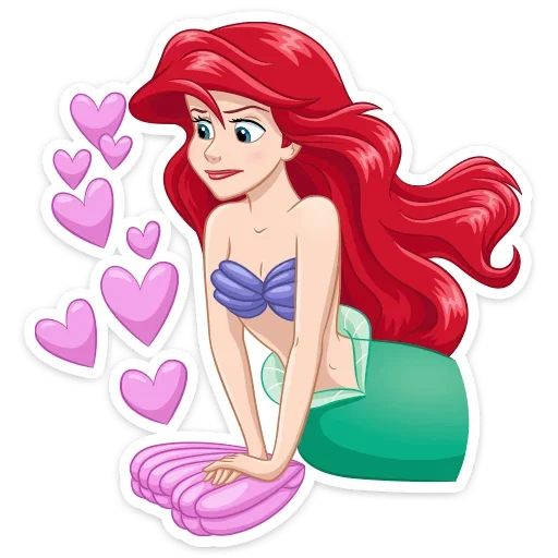 ❤️ Стикер «Ариэль» для Telegram