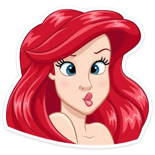 😙 Стикер «Ариэль» для Telegram