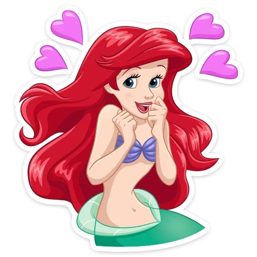 🥰 Стикер «Ариэль» для Telegram