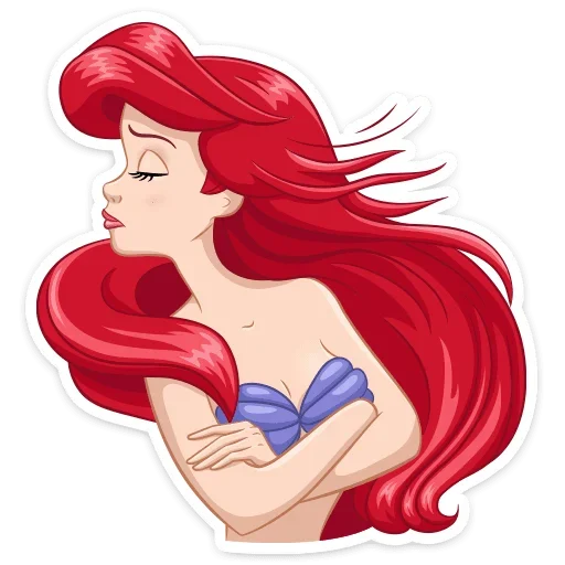 🙅‍♀ Стикер «Ариэль» для Telegram