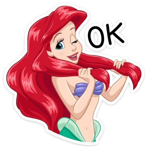 👌 Стикер «Ариэль» для Telegram
