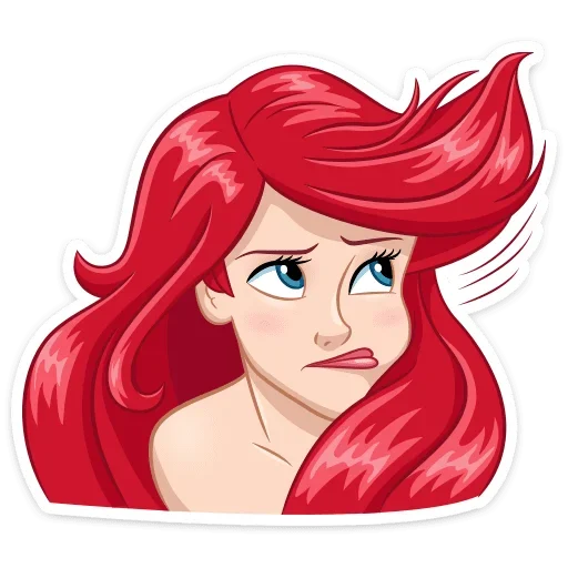 😑 Стикер «Ариэль» для Telegram