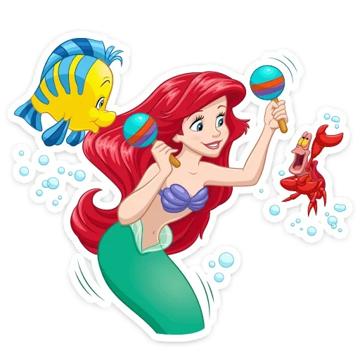 💃 Стикер «Ариэль» для Telegram
