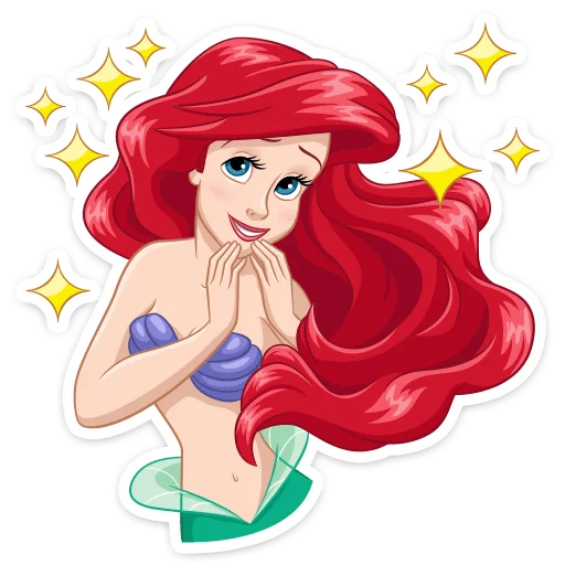 🤩 Стикер «Ариэль» для Telegram