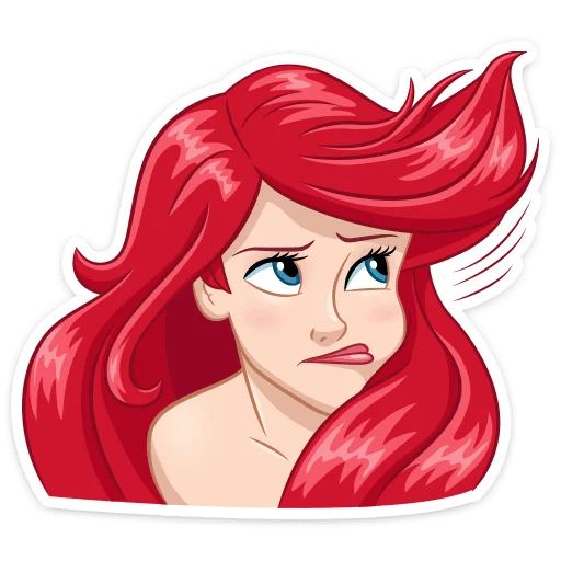 😮‍💨 Стикер «Ариэль» для Telegram