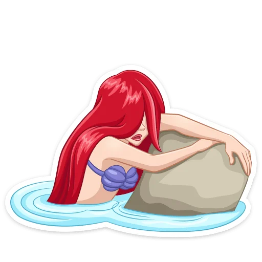 😔 Стикер «Ариэль» для Telegram