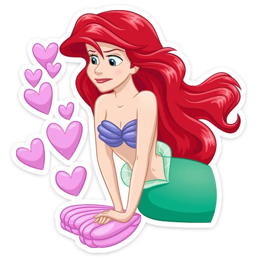 ❤️ Стикер «Ариэль» для Telegram