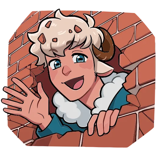Стикер 31 ️ Набор эмоджи с Ариесом из ВК в HD качестве