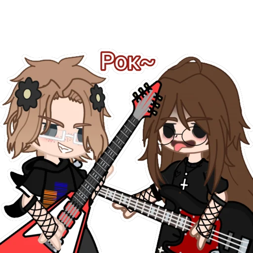 🎸 Стикер «Арисик и Андрюша» для Telegram