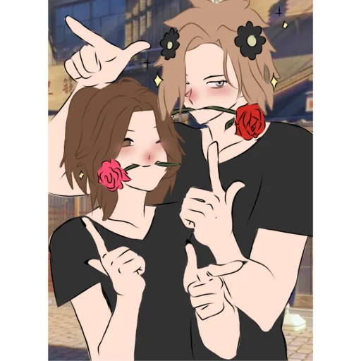 ✨ Стикер «Арисик и Андрюша» для Telegram