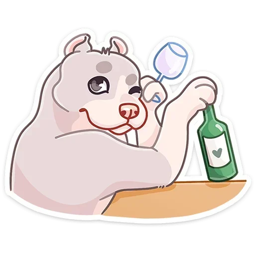 🍾 Стикер «Аркадий без надписей» для Telegram