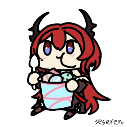 🍨 Стикер «Arknights (Seseren)» для Telegram