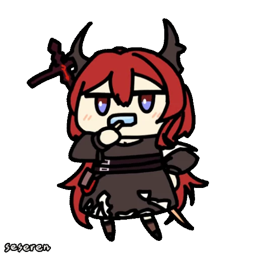 🍦 Стикер «Arknights (Seseren)» для Telegram