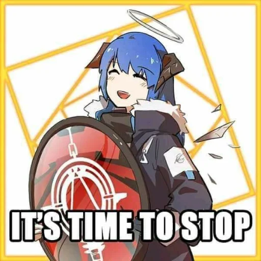 ⏱ Стикер «Arknights cursed meme» для Telegram