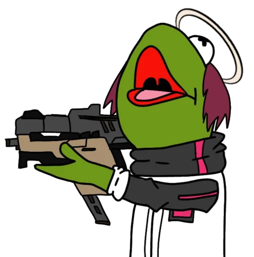 🔫 Стикер «Arknights cursed meme» для Telegram