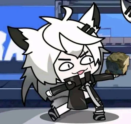 🤲 Стикер «Arknights cursed meme» для Telegram