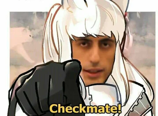 ♟ Стикер «Arknights cursed meme» для Telegram