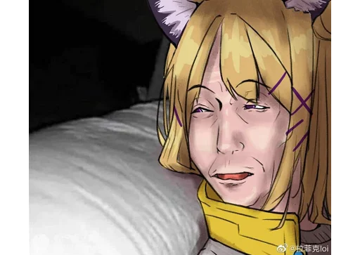 🙄 Стикер «Arknights cursed meme» для Telegram