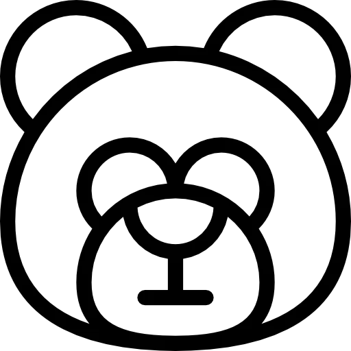 🐻 Стикер «ART lines» для Telegram