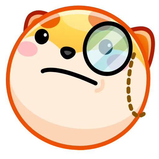 🧐 Стикер «Fox emoji» для Telegram