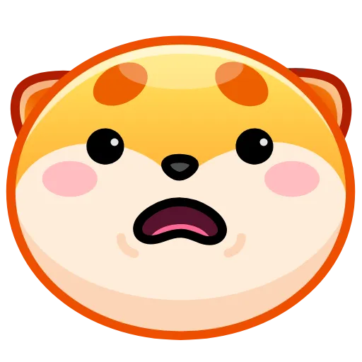 😧 Стикер «Fox emoji» для Telegram