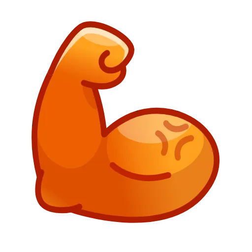💪 Стикер «Fox emoji» для Telegram