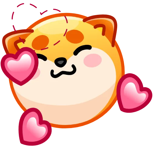 🥰 Стикер «Fox emoji» для Telegram